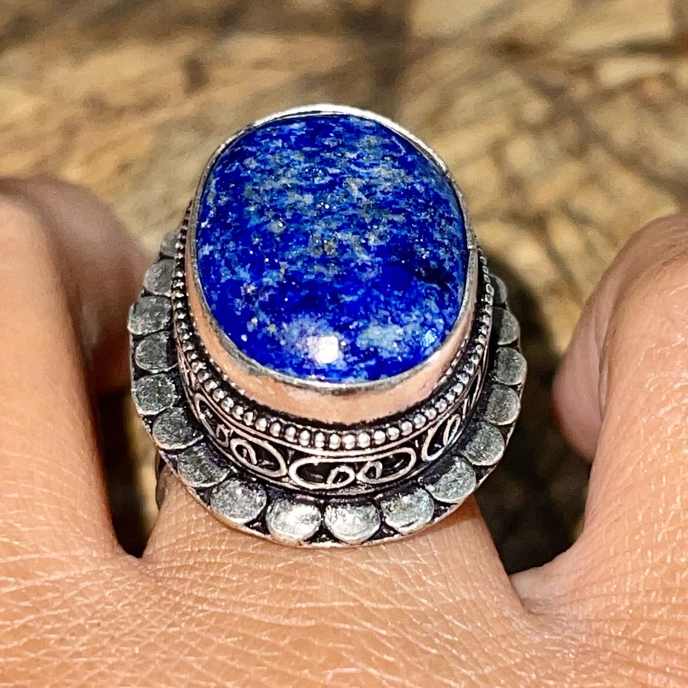 Lapis Lazuli Ring Size 7 1/4